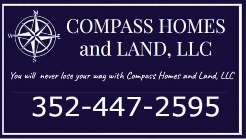 Compass Homes and Land  logo business card